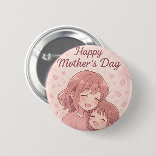 Mom's Favorite Color Mother's Day Card Button