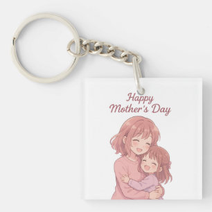 Mom's Favorite Color Mother's Day Card Keychain