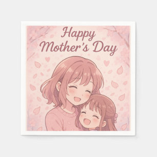 Mom's Favorite Color Mother's Day Card Napkins