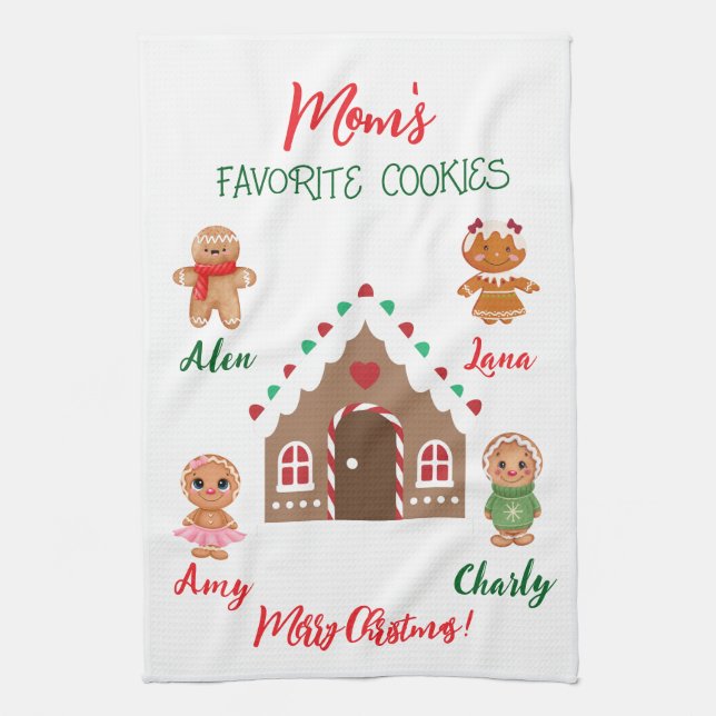 Mom's favorite Cookies Kitchen Towel (Vertical)