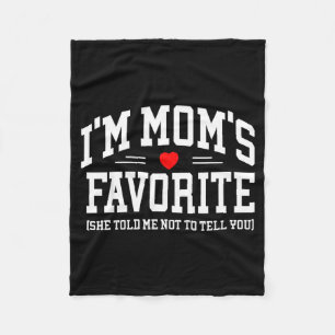 Mom's favorite moms favorite son daughter mothers fleece blanket