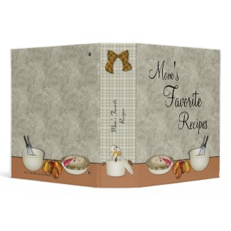 Mom's Favorite Recipes Binder binder