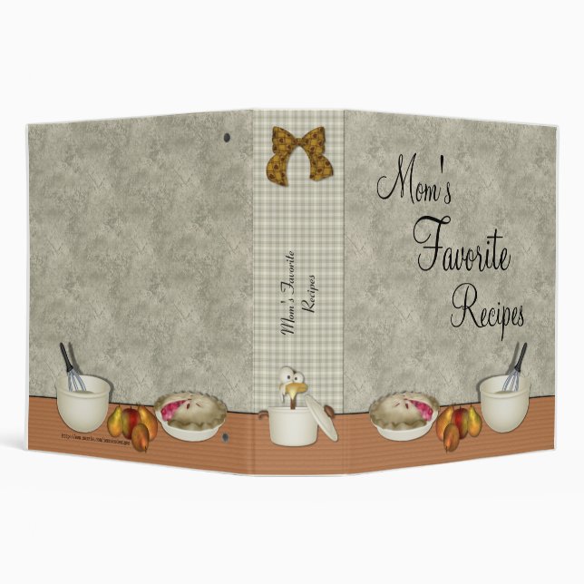 Mom's Favorite Recipes Binder (Background)