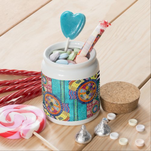 Moms Festive Mosaic Candy Wonderland Candy Jar