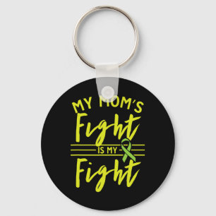 Mom's Fight Is My Fight Kidney Disease Awareness 2 Keychain