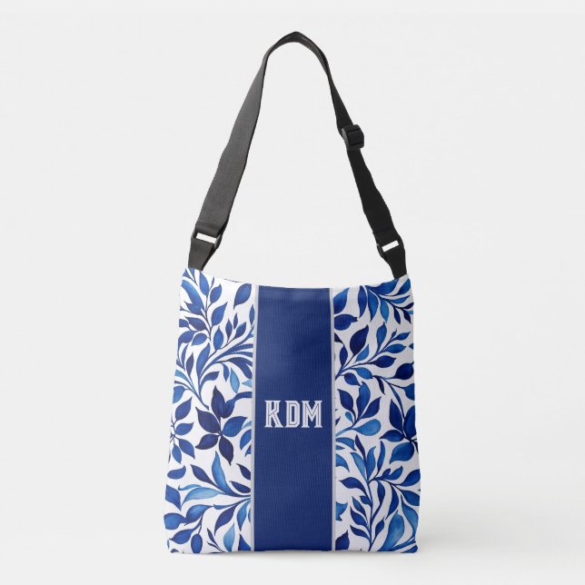 Mom's Floral Crossbody - Monogrammed Gift Bag (Front)