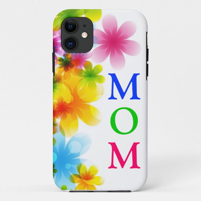 Mom's Floral iPhone Case (Back)