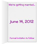 Mom's Flower Garden Save The Date Cards (Inside (Right))