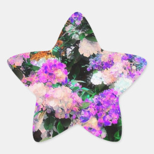 Mom's Flower Garden Star Sticker