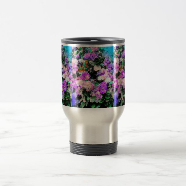 Mom's Flower Garden Travel Mug (Center)