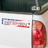 Moms for Donald Trump 2024 Bumper Sticker (On Truck)