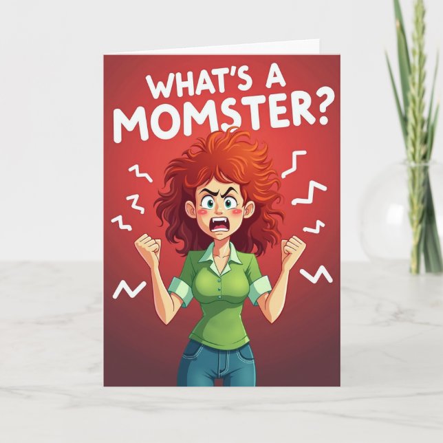 Moms Frustration Illustration Card (Front)