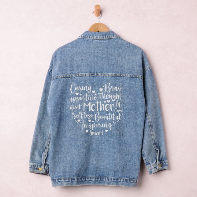 Mom's Heart Denim Jacket (Hangar)