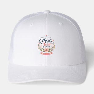 Mom's Heart & Home Elegant Floral Mom Hat