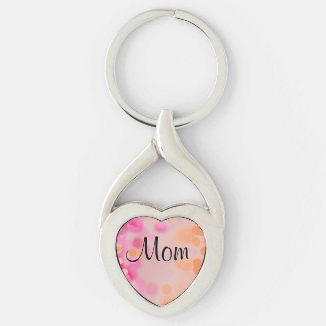 Mom's Heart Key Chain (Front)