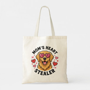 Mom's Heart Stealer Golden Retriever Tote Bag