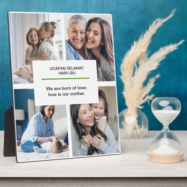 Moms Holding Babies Mother's Day Quotes Plaque (Side)