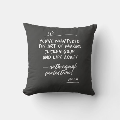 Moms Hug Pillow Modern Best Mom Quote Throw Pillow