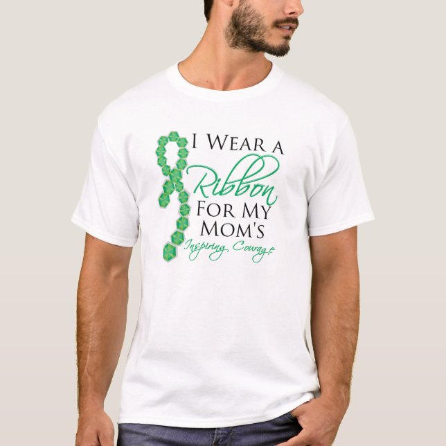 Mom's Inspiring Courage - Liver Cancer T-Shirt (Front)