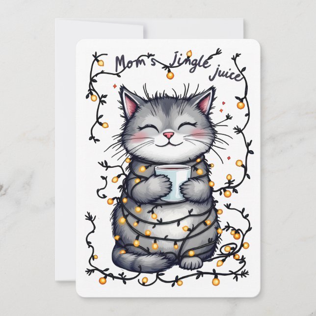 Mom's Jingle Juice  Holiday Card (Front)