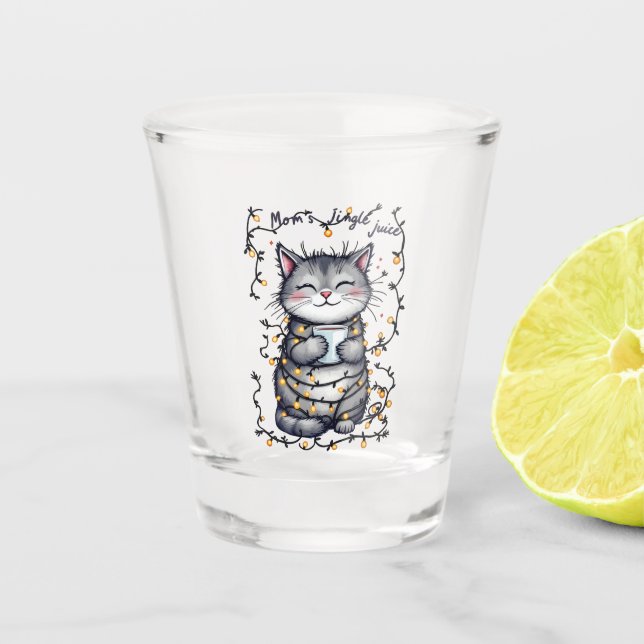 Mom's Jingle Juice  Shot Glass (Front)