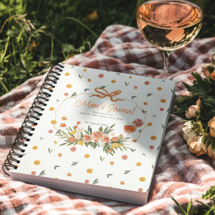 Mom's Journal Personalized Citrus Floral