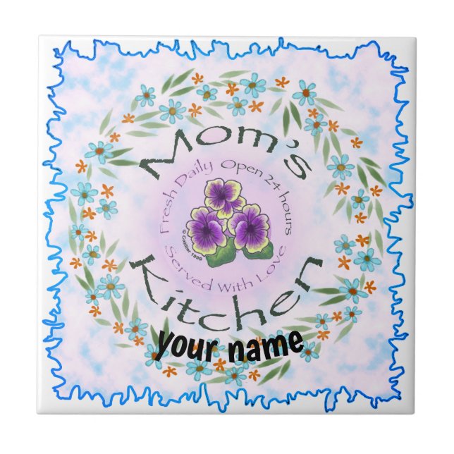Moms Kitchen  Ceramic Tile (Front)