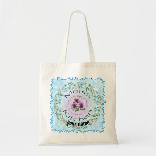 Moms Kitchen custom name Tote Bag