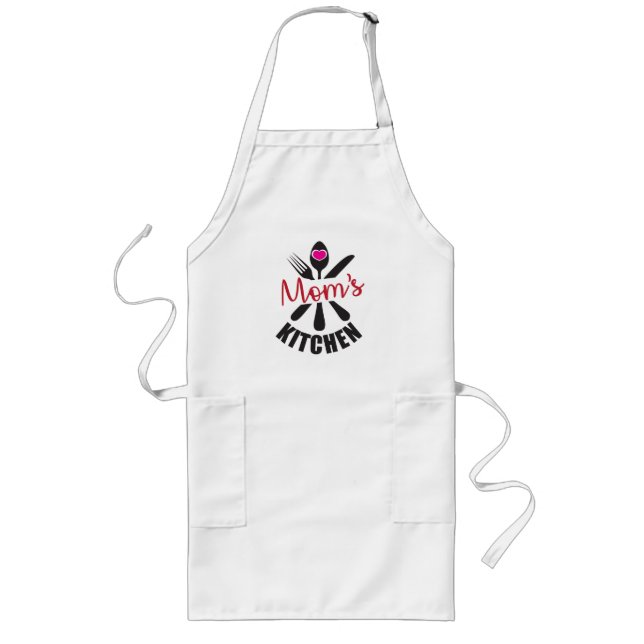 Mom's Kitchen Long Apron (Front)