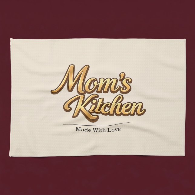 Mom's Kitchen Personalized Kitchen Towel (Creator Uploaded)
