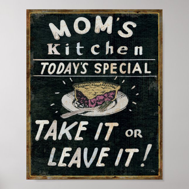 Mom's Kitchen Poster (Front)
