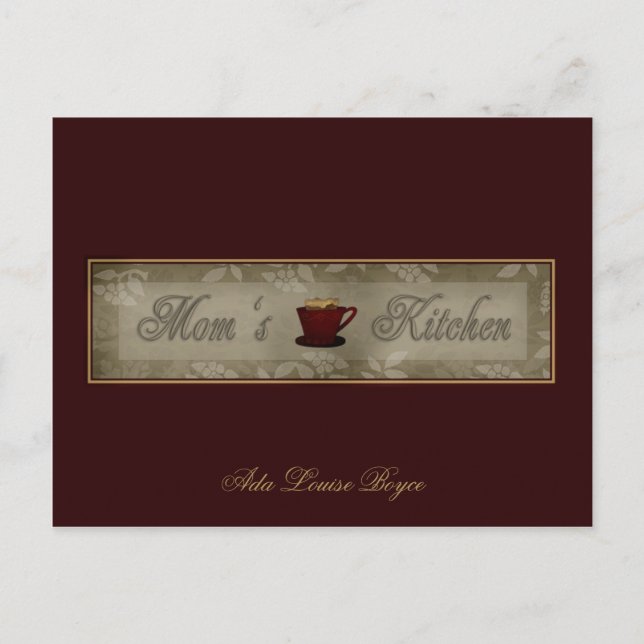 Mom's Kitchen Recipe Cards (Front)