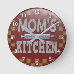 Mom's kitchen vintage  round clock
