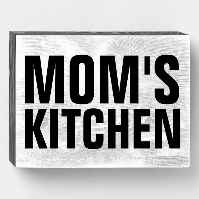 MOM'S KITCHEN WOOD BOX SIGN (Front Horizontal)