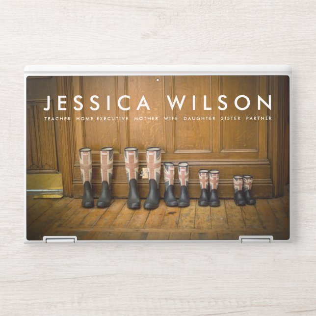 Mom's Laptop Full Bleed Photo HP Laptop Skin (Front)