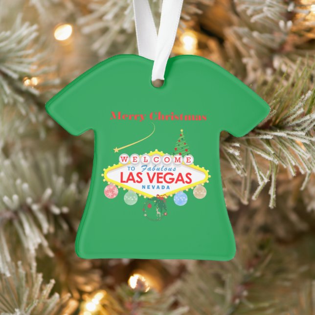 Mom's Las Vegas Ugly Christmas Sweater Ornament (Tree)