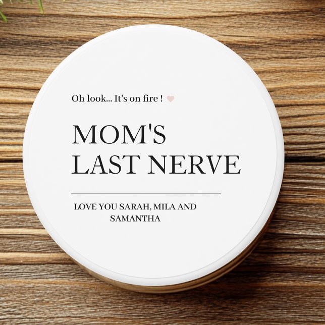 "Mom's Last Nerve Mini Candle – Fun & Funny Gift  Favors (Creator Uploaded)