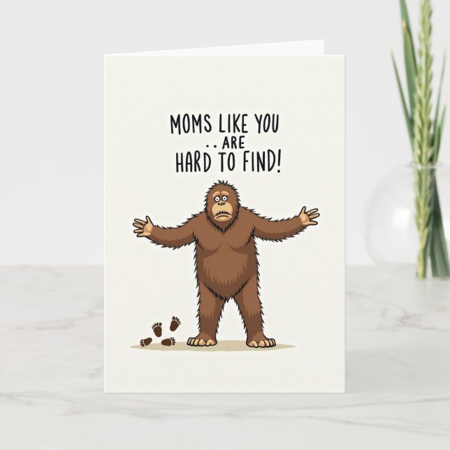 Moms Like You Funny Ape Card (Front)