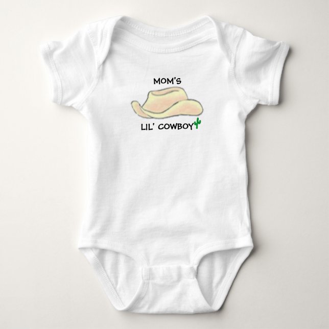 MOM'S LIL' COWBOY BABY BODYSUIT (Front)