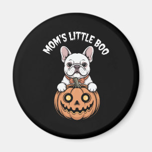 Mom's Little Boo French Bulldog Hallowen Magnet