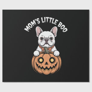 Mom's Little Boo French Bulldog Hallowen Wrapping Paper