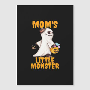 Moms Little Boo Monster Funny Graphic