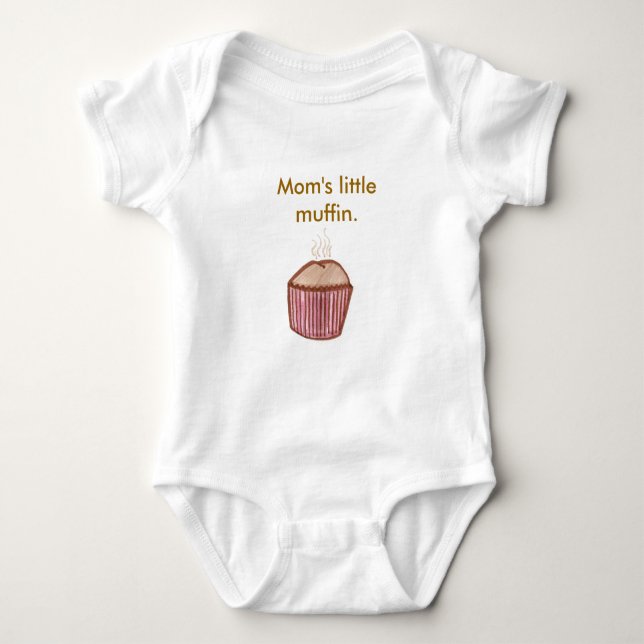 Mom's little muffin. baby bodysuit (Front)
