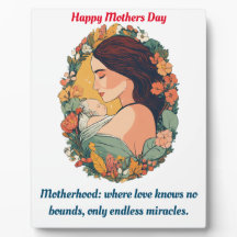 Mom's Love Displayed: Tabletop Plaque
