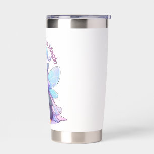 Mom's Love is Magic   Adorable Penguin Fairy Tumbl Insulated Tumbler