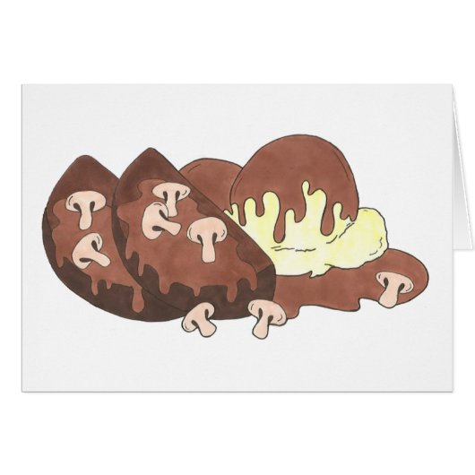 Mom's Meatloaf Diner Food Gravy Mashed Potatoes Cards (Front Horizontal)