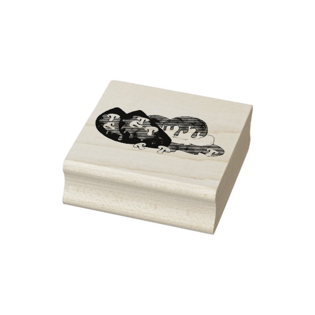Mom's Meatloaf Diner Food Gravy Mashed Potatoes Rubber Stamp (Stamp)