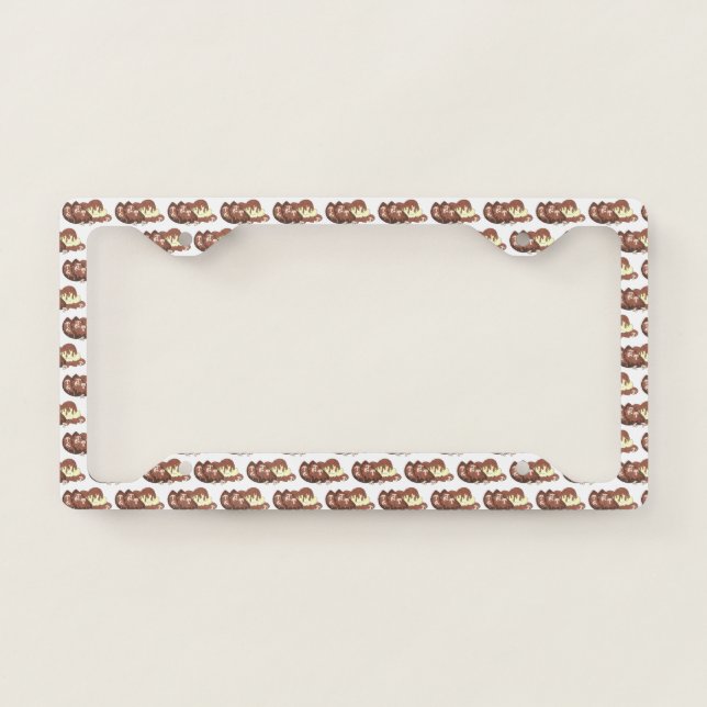 Mom's Meatloaf Mashed Potatoes Gravy Food Foodie License Plate Frame (Front)