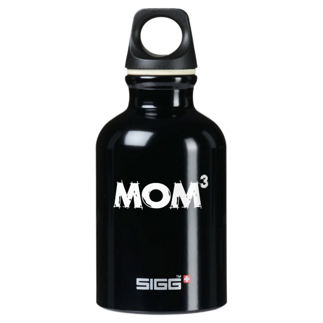 Moms of 3 aluminum water bottle (Front)