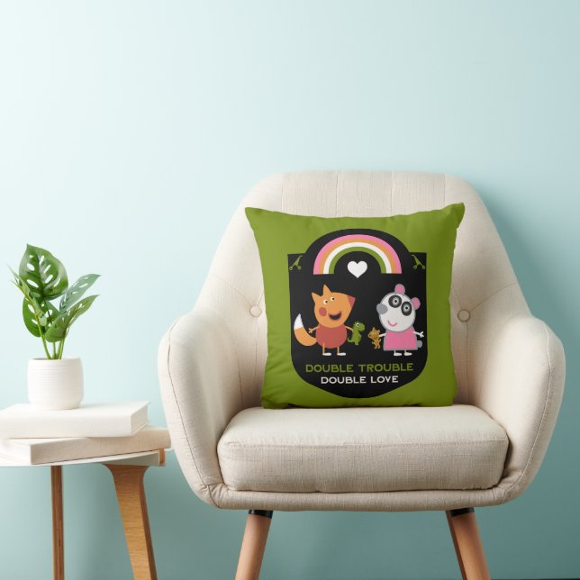 Moms Of Fraternal Twins Throw Pillow (Chair)